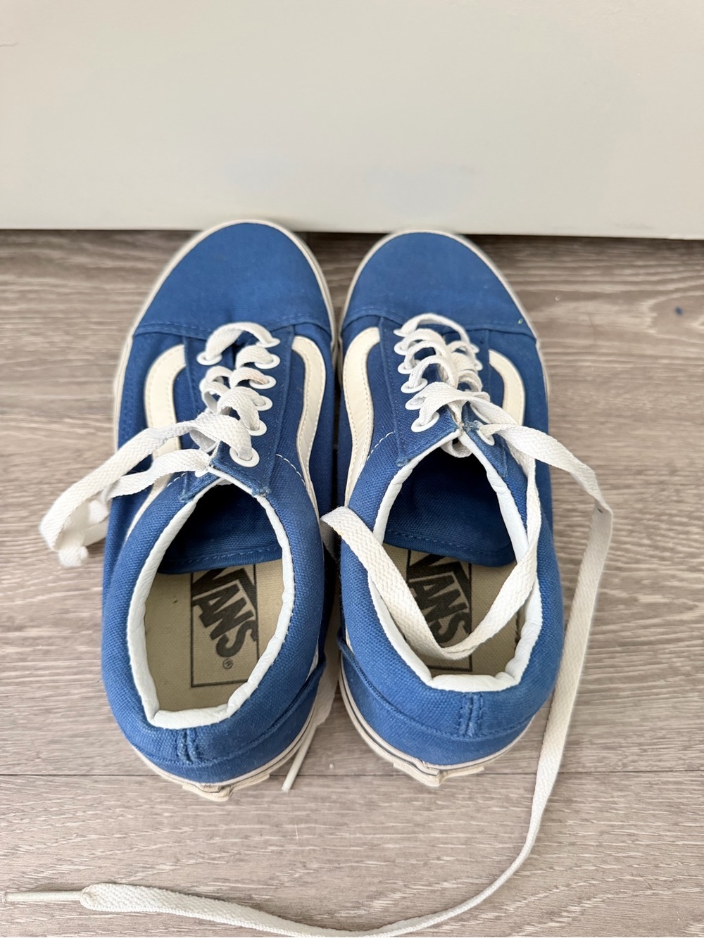 Blue Vans Old Skool - Size 4.5 in men - 6 in women - Picture 4 of 7